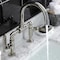 Kingston Brass Whitaker Industrial Style Bridge Bathroom Faucet W/ Pop-Up Drain, Nickl KS2176KL - alternate 2
